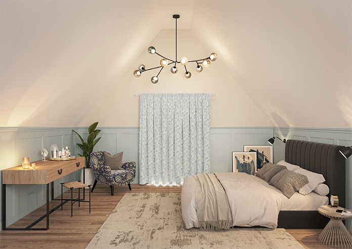 Mosaic Tile, Aquamarine - Made to Measure Curtains - Image 15